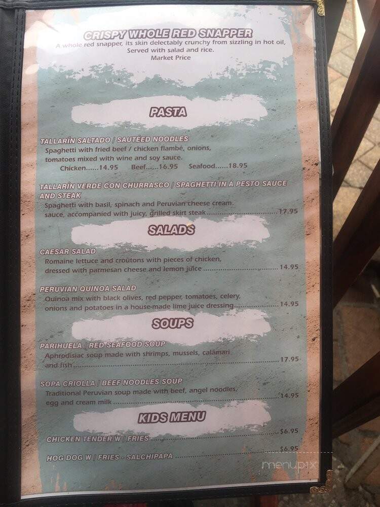At Peru - Hollywood, FL menu_pic