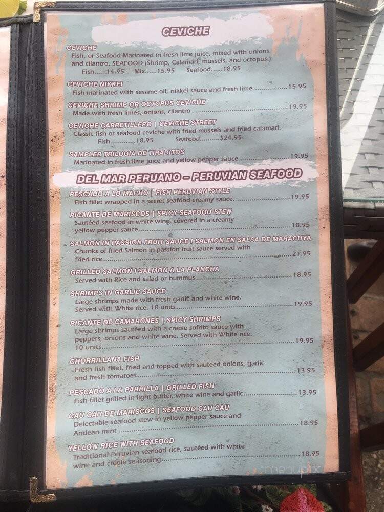 At Peru - Hollywood, FL menu_pic