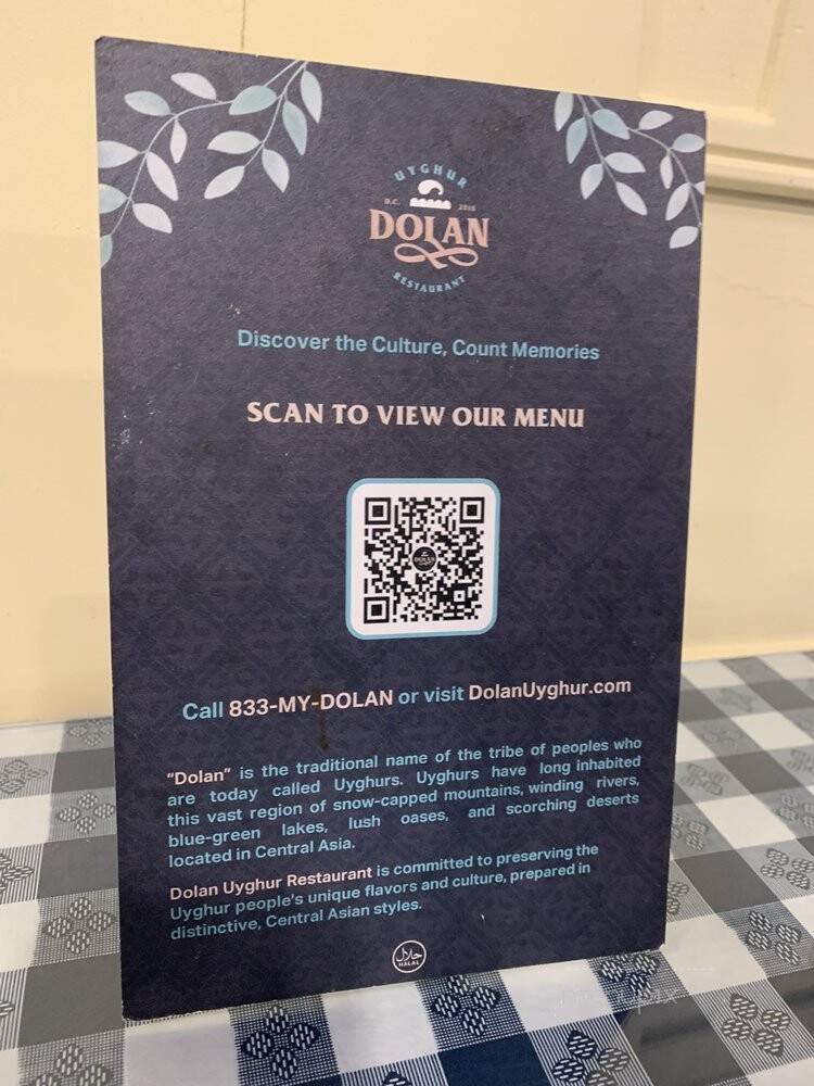 Dolan Uyghur Restaurant - Chantilly, VA menu_pic