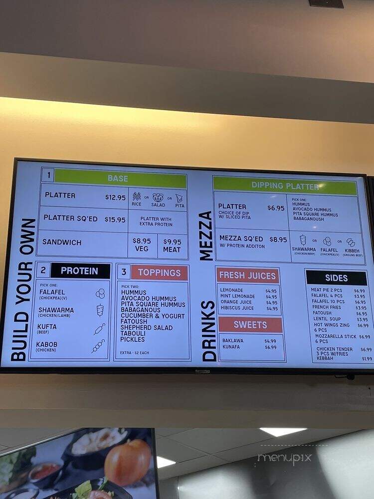 Pita square - Newark, NJ menu_pic