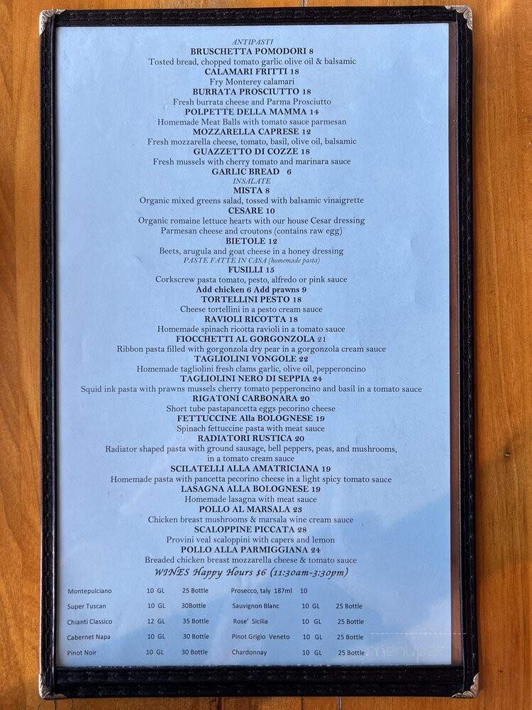 Sapore Express - San Mateo, CA menu_pic