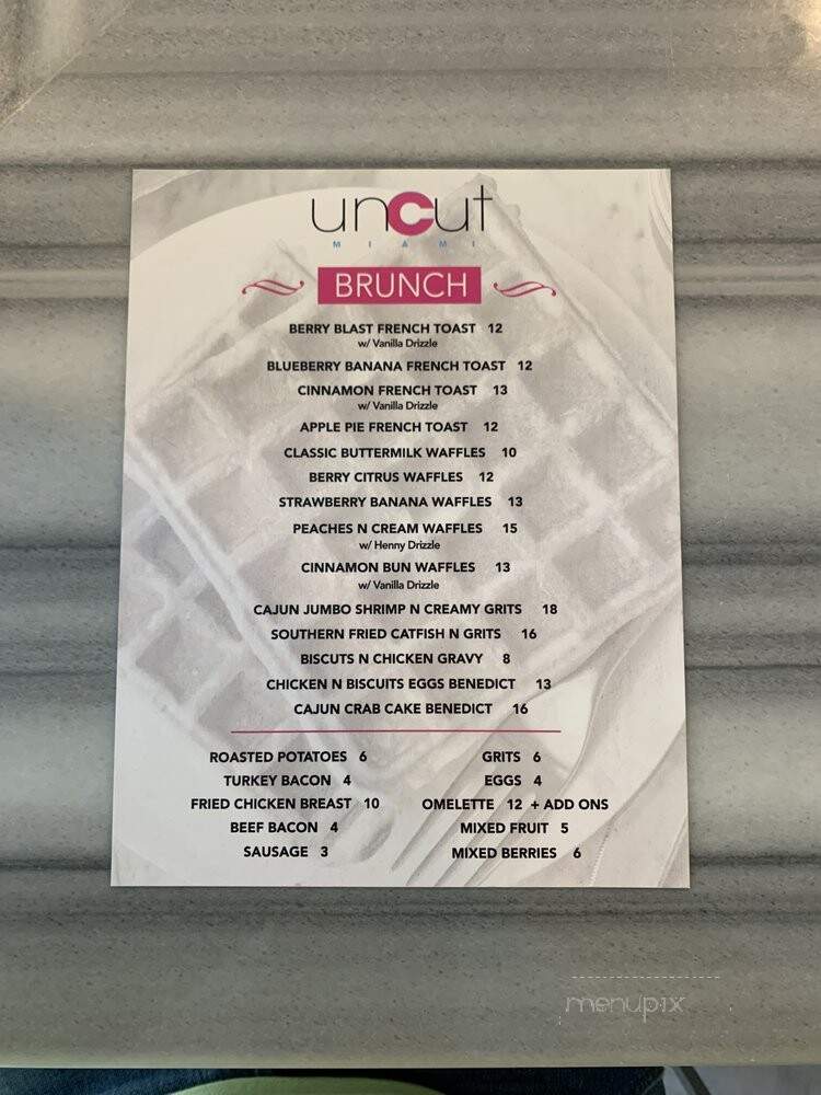 Uncut Miami - Miami Beach, FL menu_pic