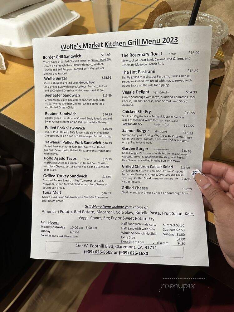 Wolfe's Kitchen and Deli - Claremont, CA