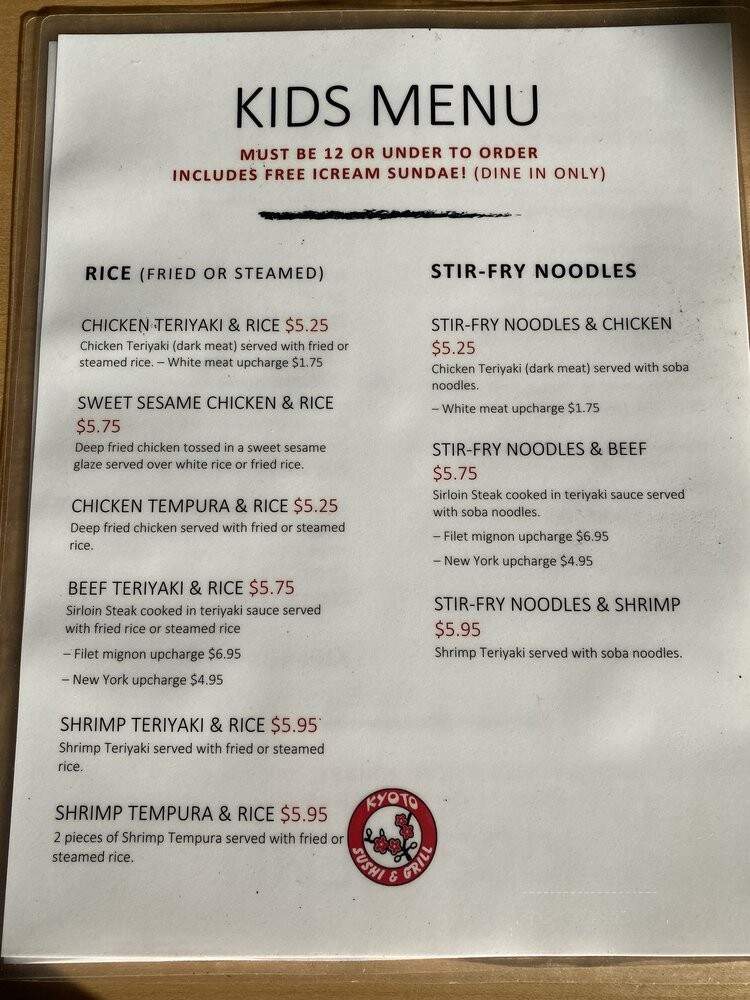 Kyoto Sushi & Grill - Orlanto, FL menu_pic