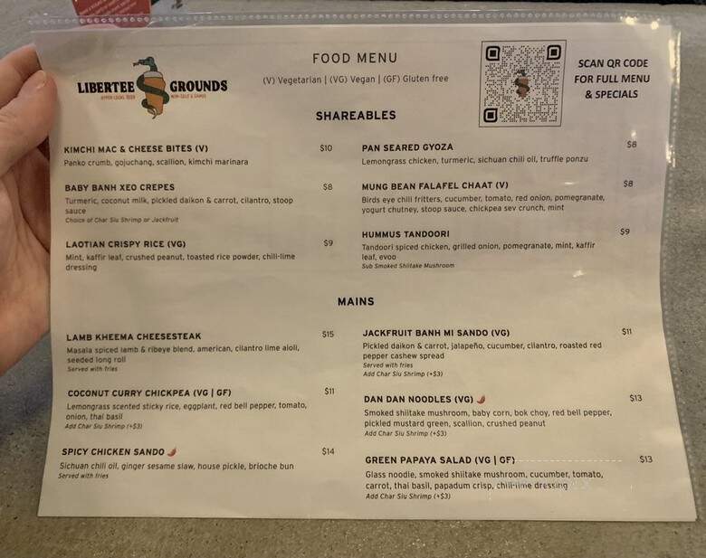 Libertee Grounds - Philadelphia, PA menu_pic