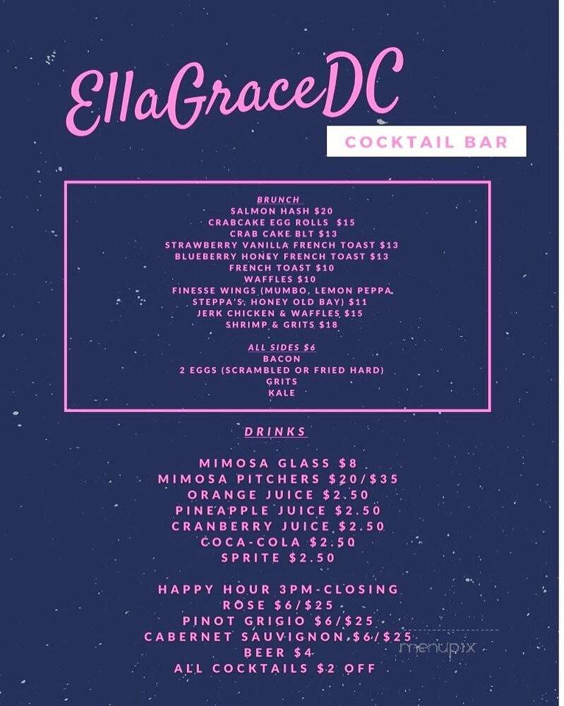 The Ella Grace - Washington, DC menu_pic