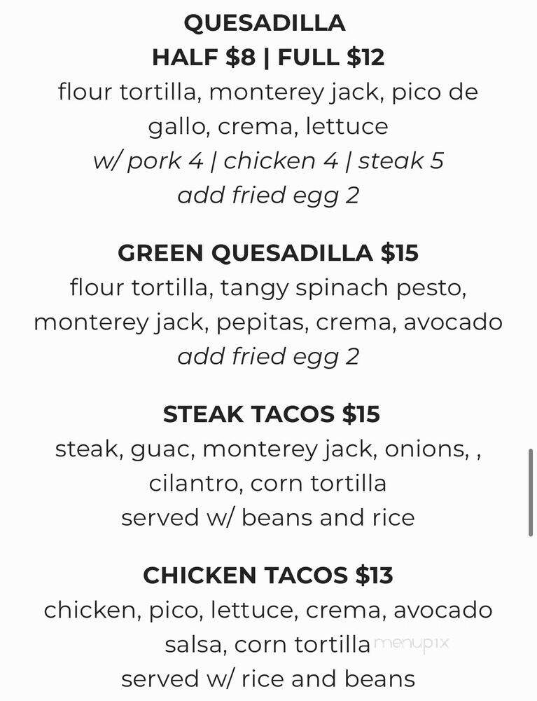 Buho - Seattle, WA menu_pic