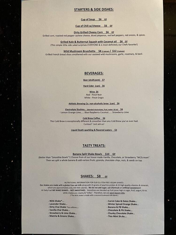 Daily Fuel - Portland, OR menu_pic