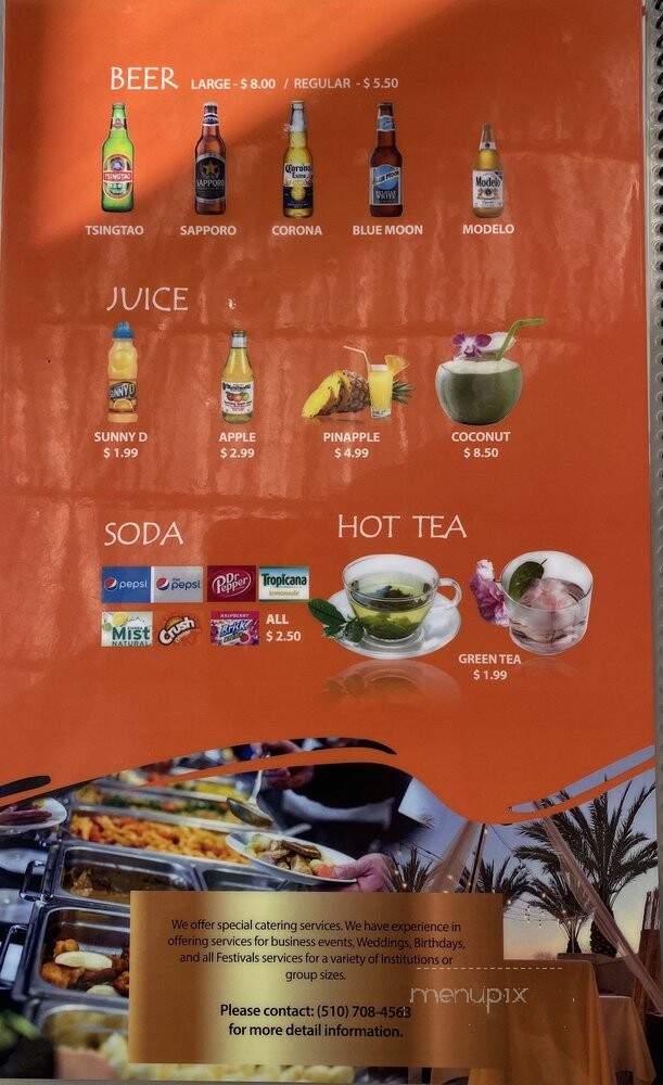 Fusion Wok - Hayward, CA menu_pic