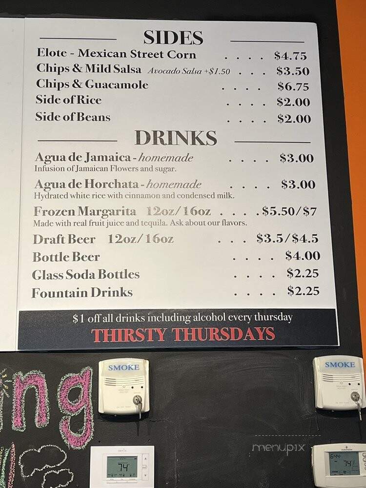 Masa Mexican Street Food - Farmington, MI menu_pic