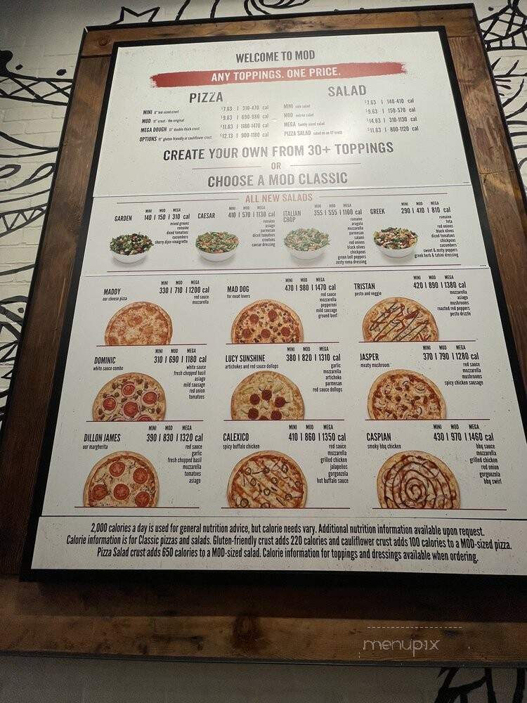 MOD Pizza - Edwardsville, IL menu_pic