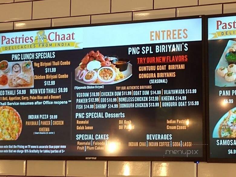 Pastries N Chaat - San Antonio, TX menu_pic