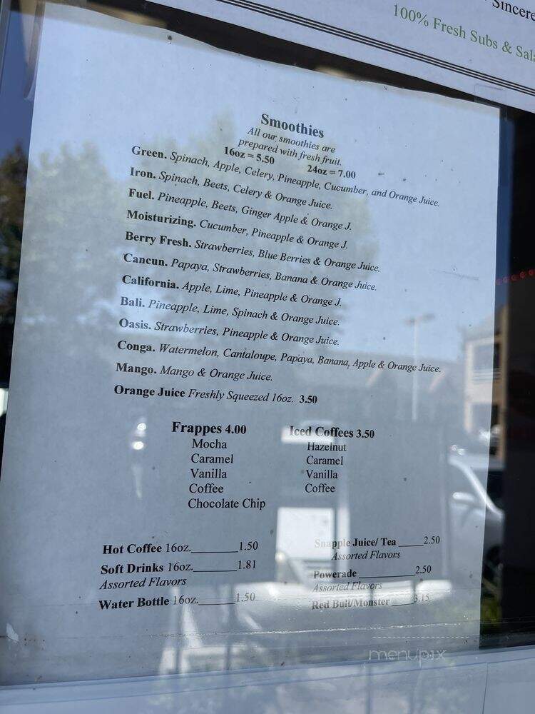 100% Fresh - Lakewood, CA menu_pic