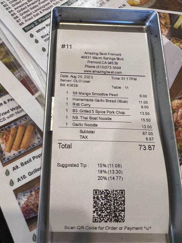 Amazing Basil & A Cup Of - Fremont, CA menu_pic