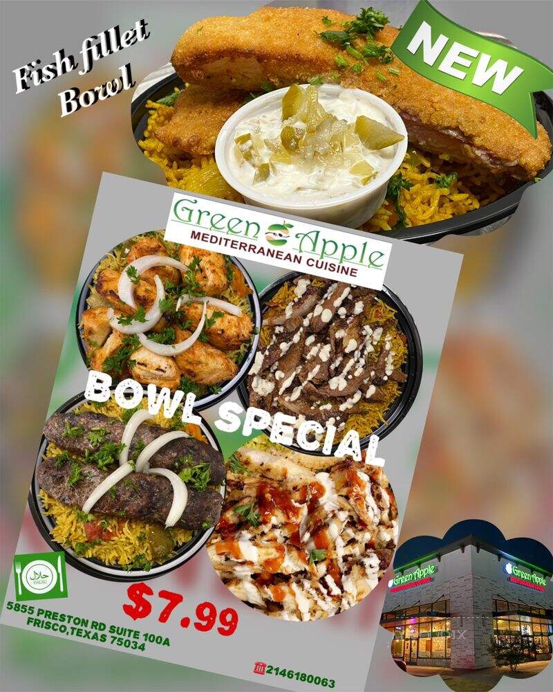 Green Apple Mediterranean Cuisine - Frisco, TX menu_pic