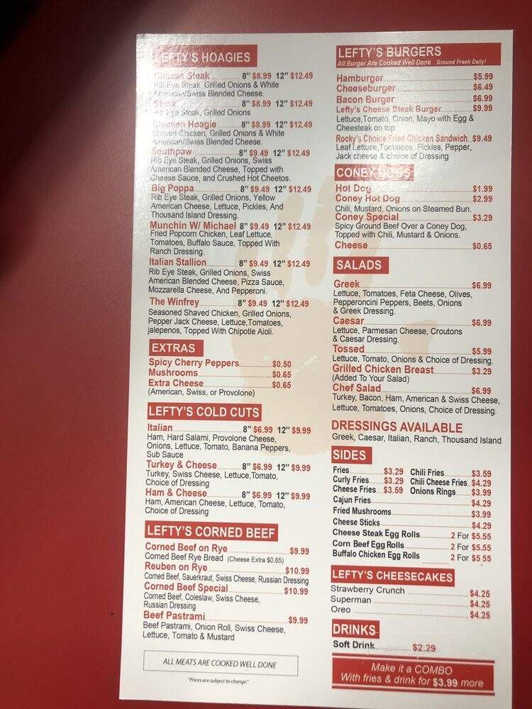 Lefty's Cheesesteak - Houston, TX