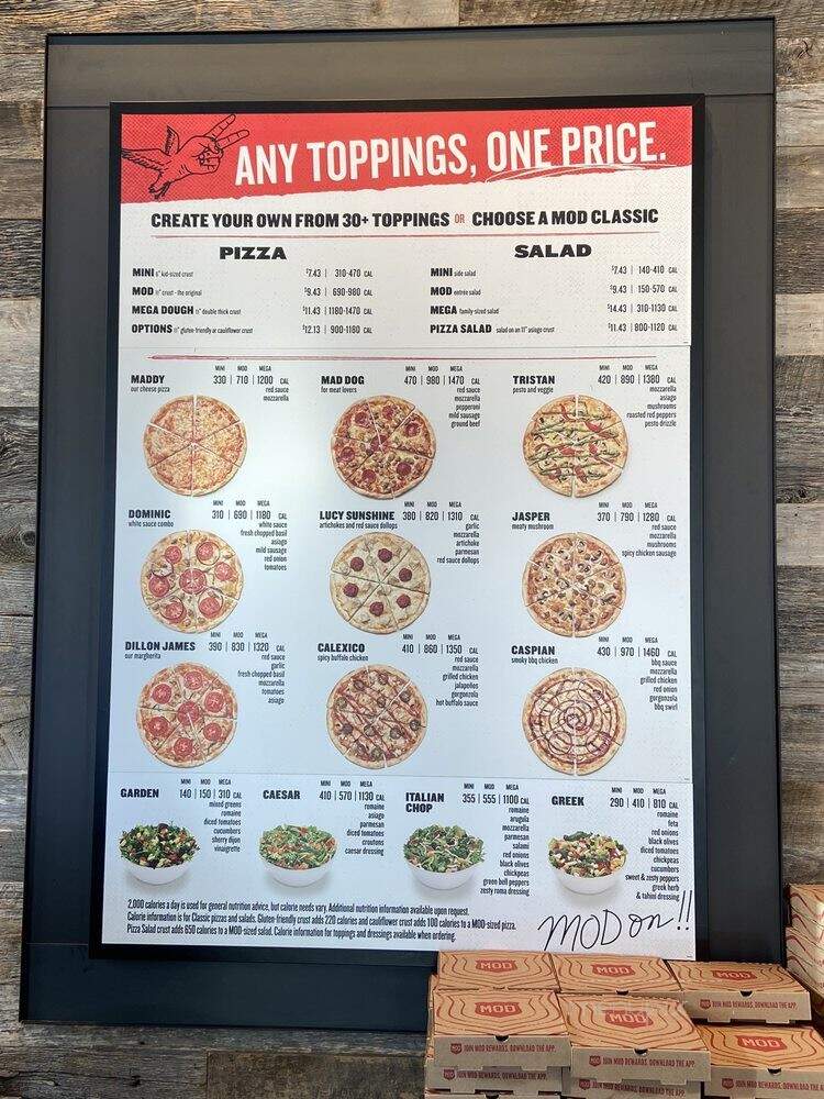 MOD Pizza - Madison, WI menu_pic