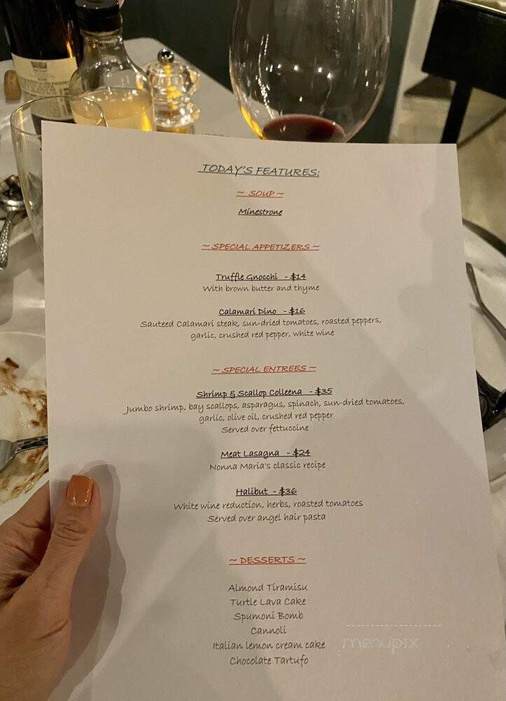 Nonna Maria's - West Bloomfield Township, MI menu_pic