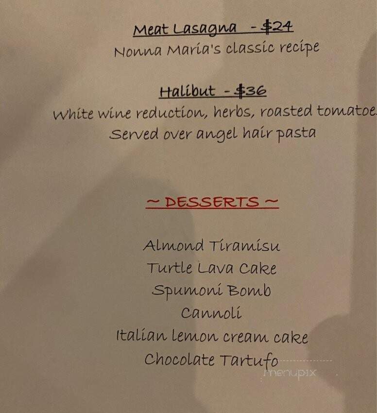 Nonna Maria's - West Bloomfield Township, MI menu_pic
