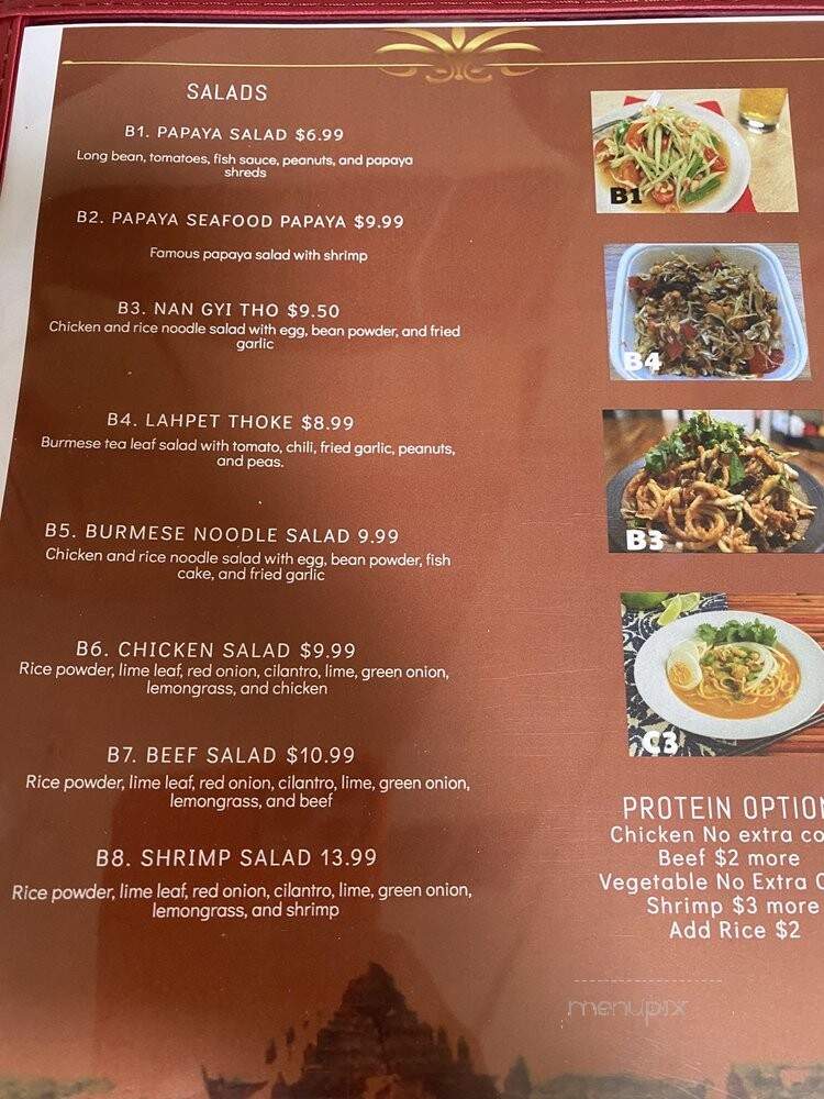 Taw Win Burmese Food - Denver, CO menu_pic