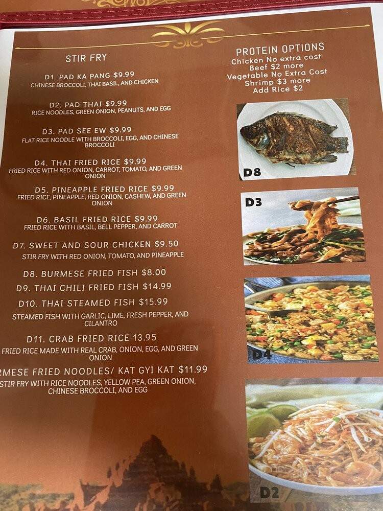 Taw Win Burmese Food - Denver, CO menu_pic