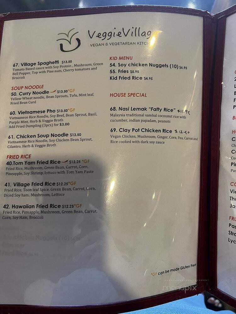 Veggie Village - Scottsdale, AZ menu_pic