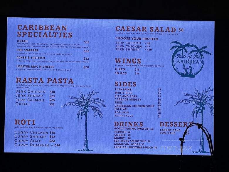 Taste of the Caribbean - Los Angeles, CA menu_pic