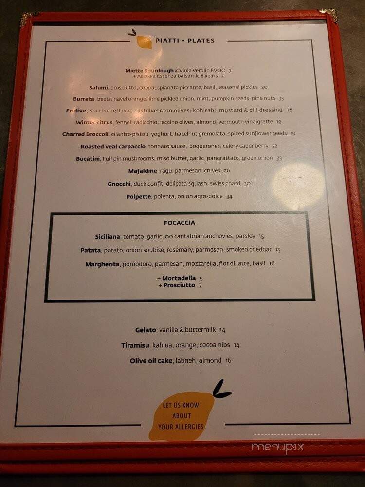 Un Po' Di Piu - Montreal, QC menu_pic
