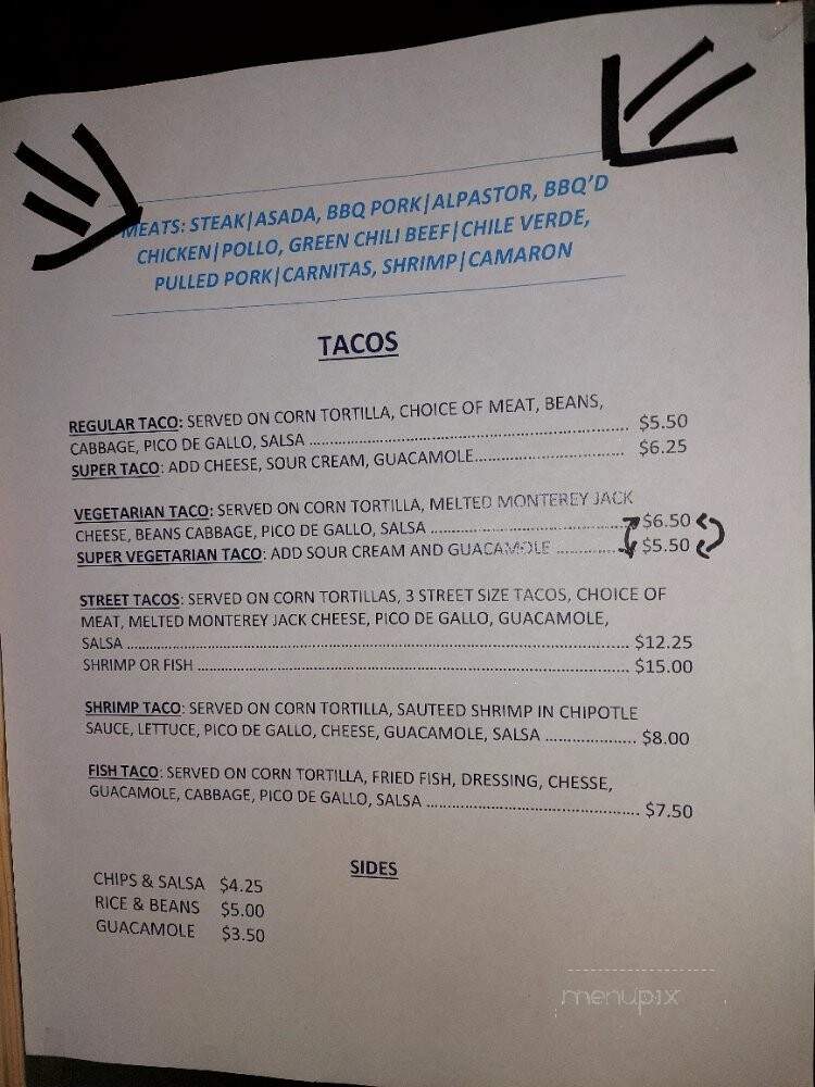 Tacos Moreno 3 - Capitola, CA menu_pic