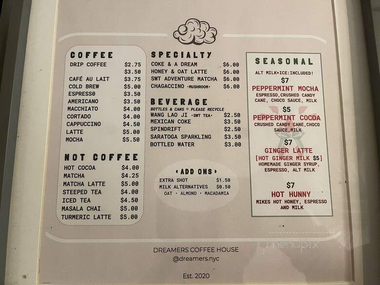 Dreamers Coffee House - New York, NY