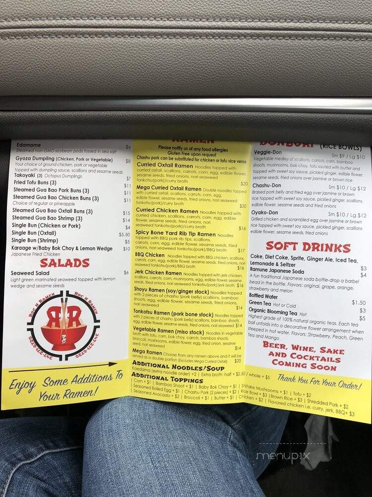 Roc N Ramen - The Bronx, NY menu_pic