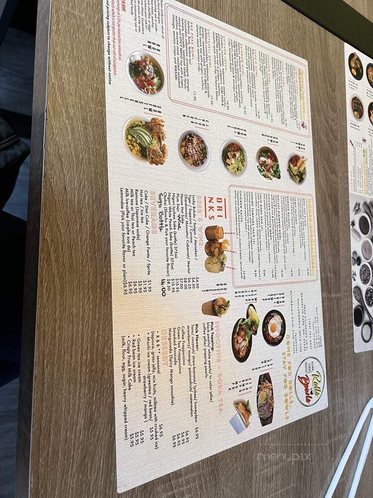 Rolls & Bowls Asian Cook House - Brooklyn Park, MN menu_pic
