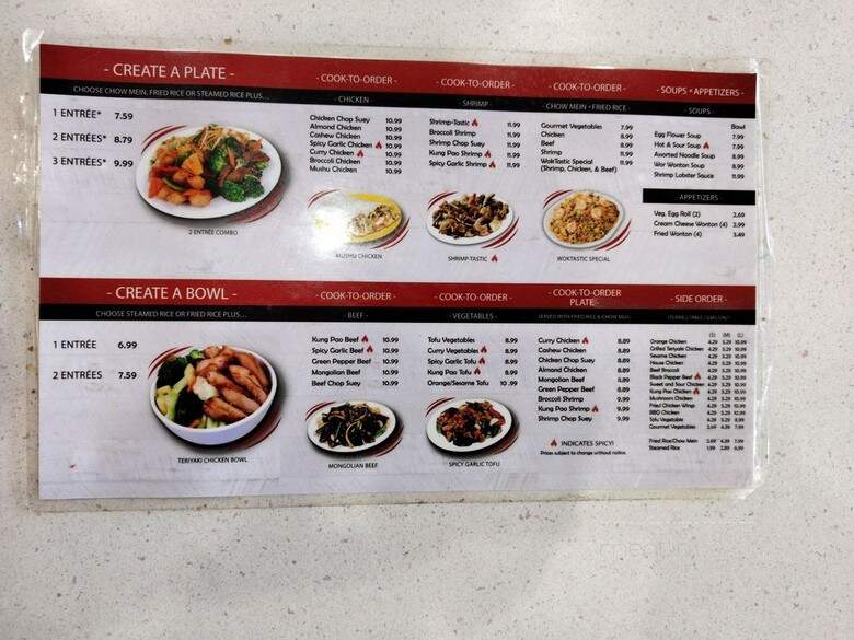 Woktastic - Buena Park, CA menu_pic
