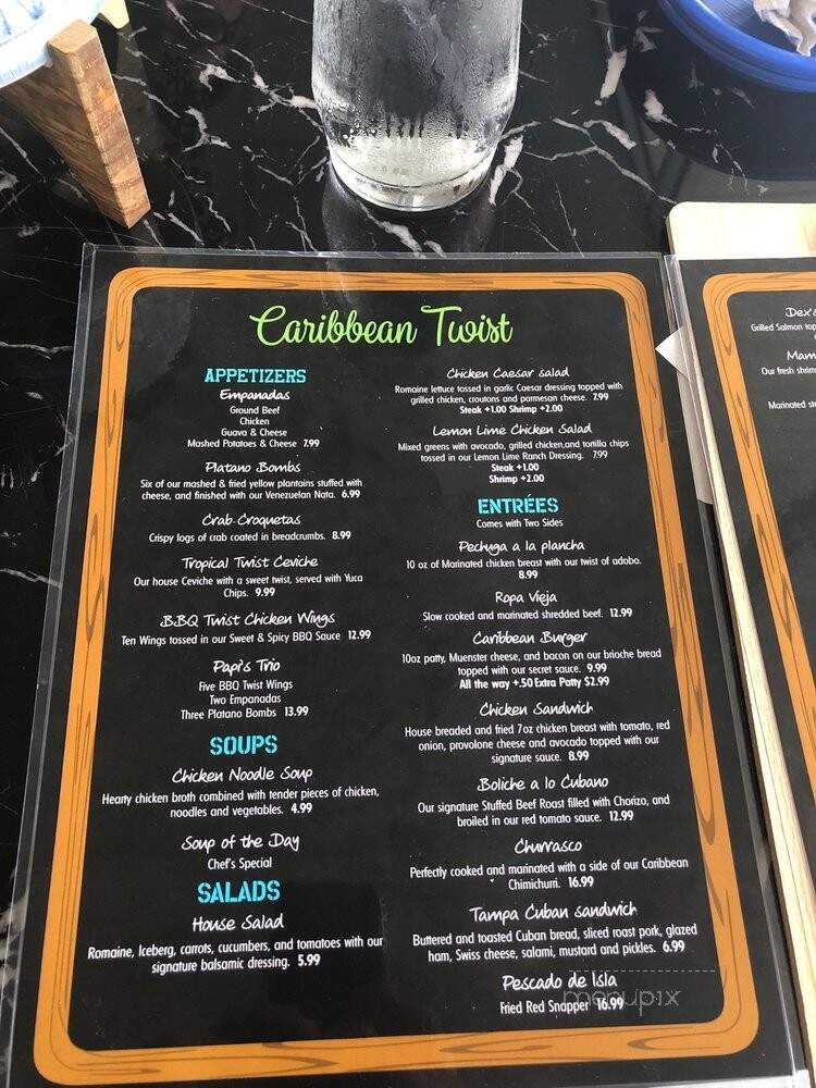 Caribbean Twist - Tampa, FL menu_pic