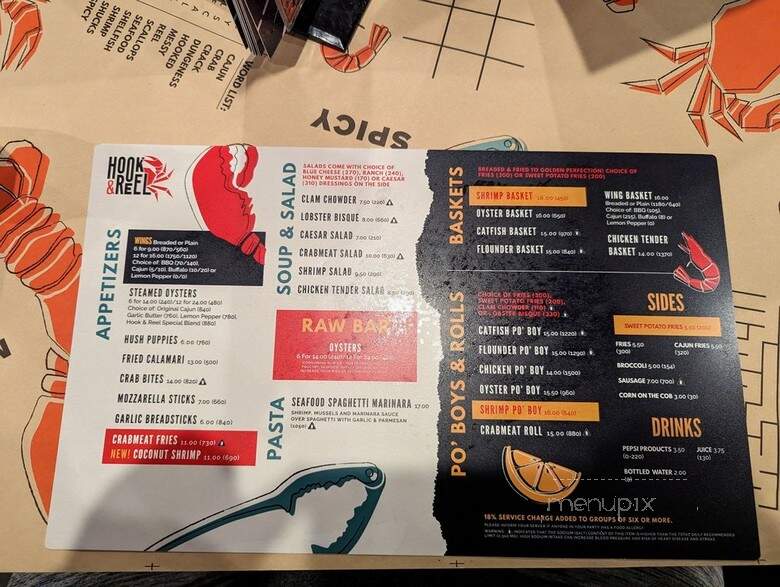 Hook & Reel Cajun Seafood & Bar - Crestwood, IL menu_pic