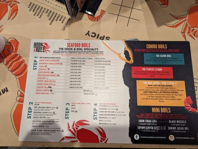 Hook & Reel Cajun Seafood & Bar - Crestwood, IL menu_pic