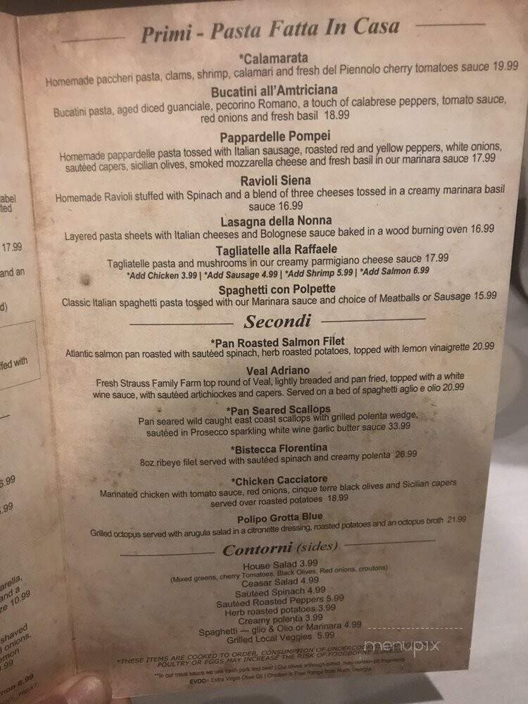 Crispina Ristorante & Pizzeria - Kennesaw, GA menu_pic