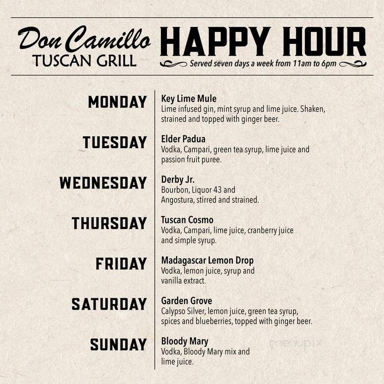 Don Camillo Tuscan Grill - Hickory Creek, TX