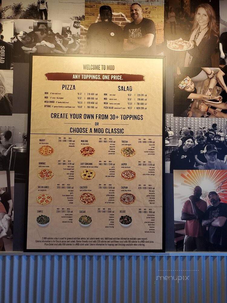 MOD Pizza - Houston, TX menu_pic