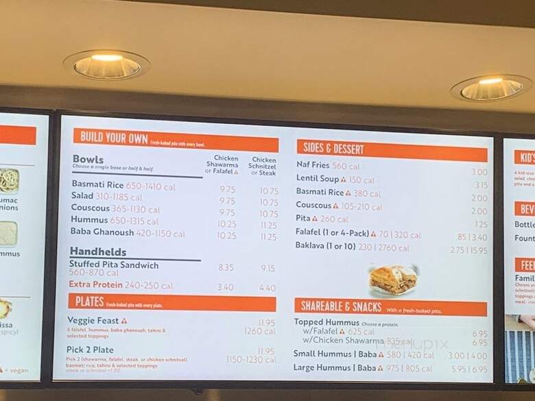 Naf Naf Grill - Indianapolis, IN menu_pic