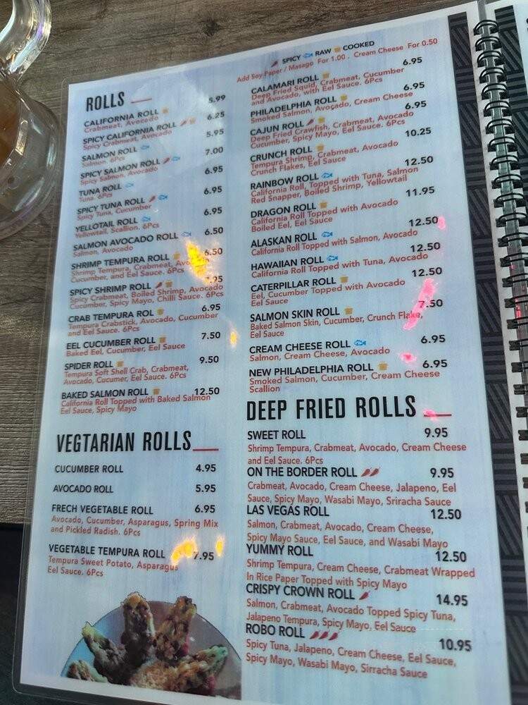 Sushi Gio - Mansfield, TX menu_pic