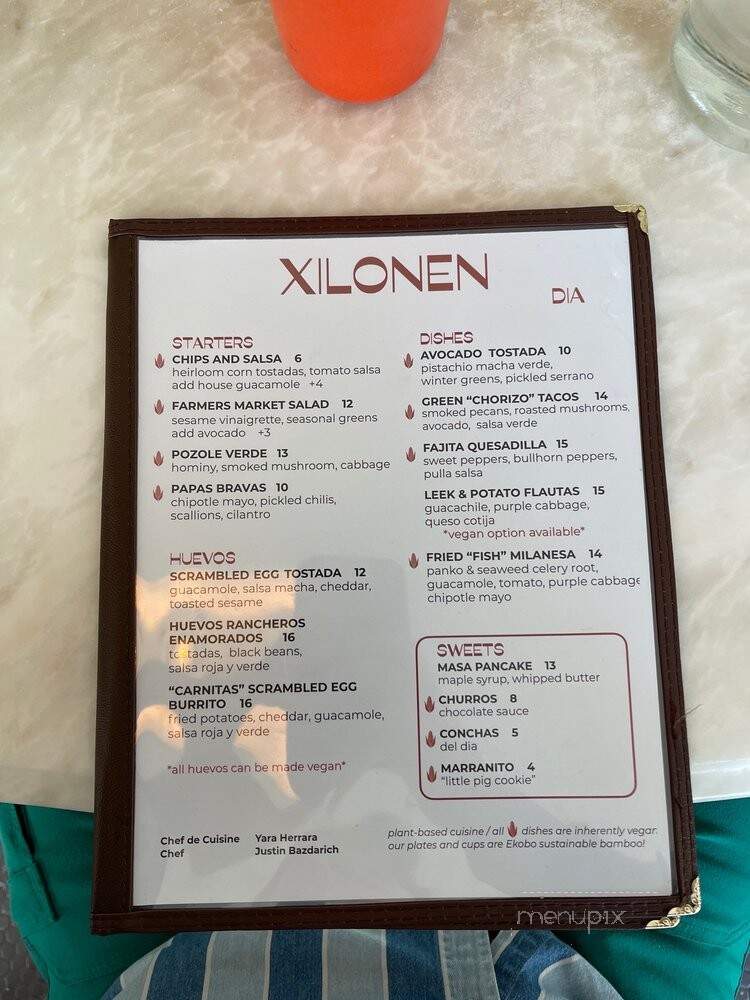 Xilonen - Brooklyn, NY menu_pic