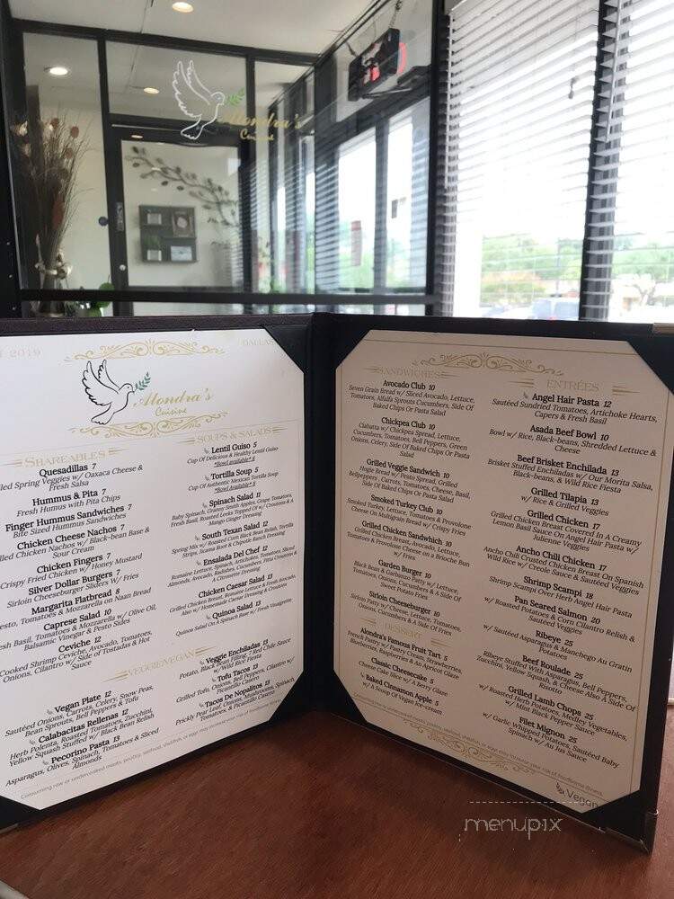 Alondra's Cuisine - Garland, TX menu_pic