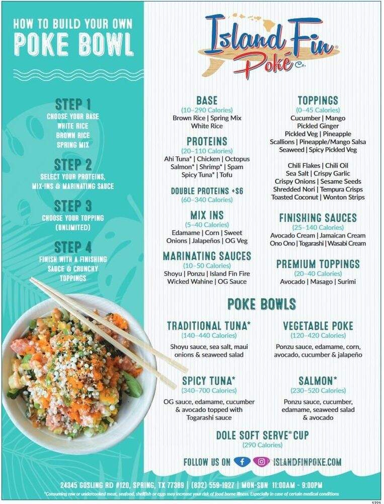 Island Fin Poke - Spring, TX menu_pic