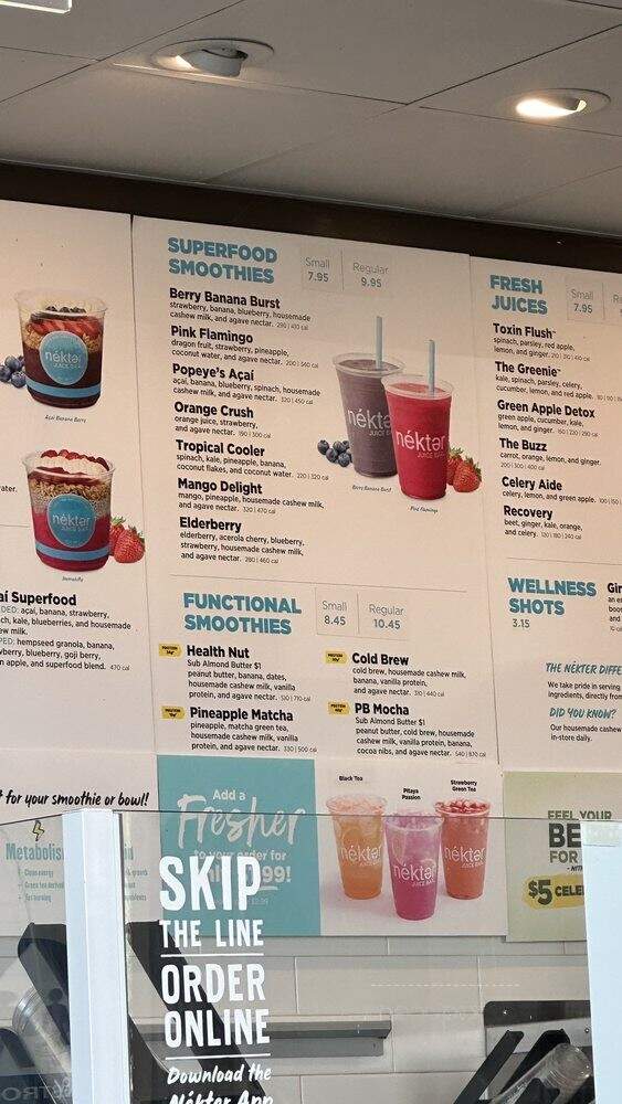 Nekter Juice Bar - Torrance, CA menu_pic