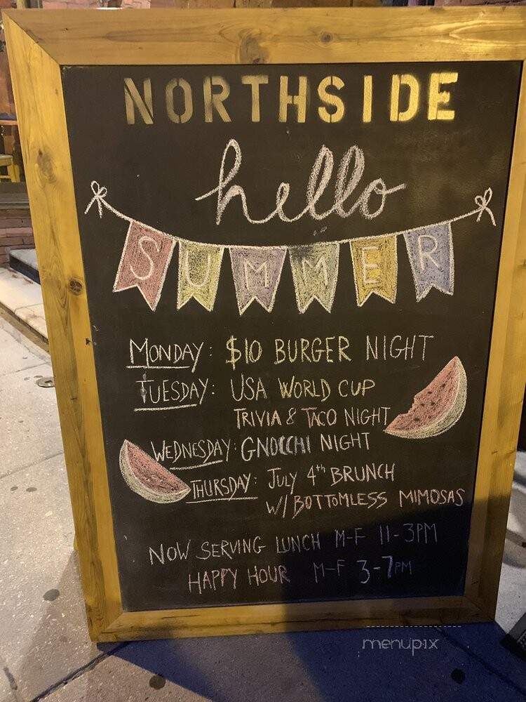Northside Tavern - Washington, DC menu_pic