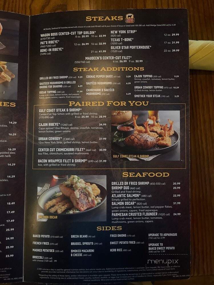 Saltgrass Steak House - Rogers, AR menu_pic