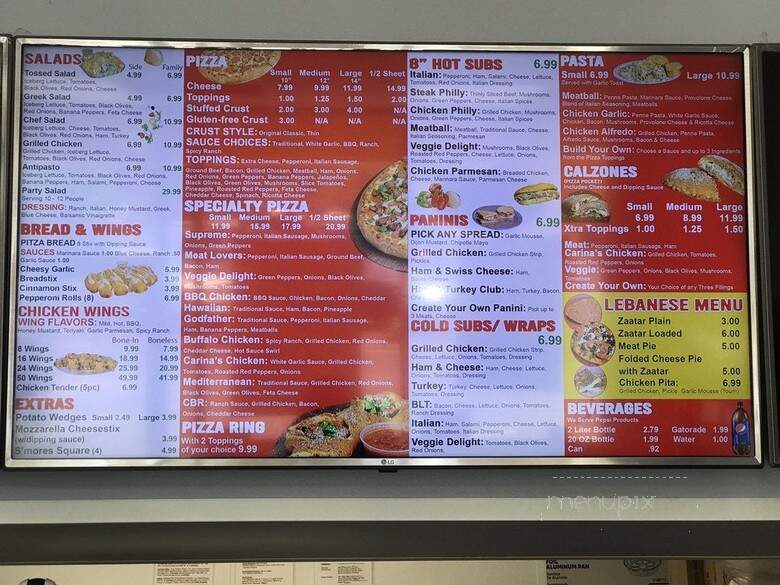 Pitza Pizza - Tampa, FL menu_pic