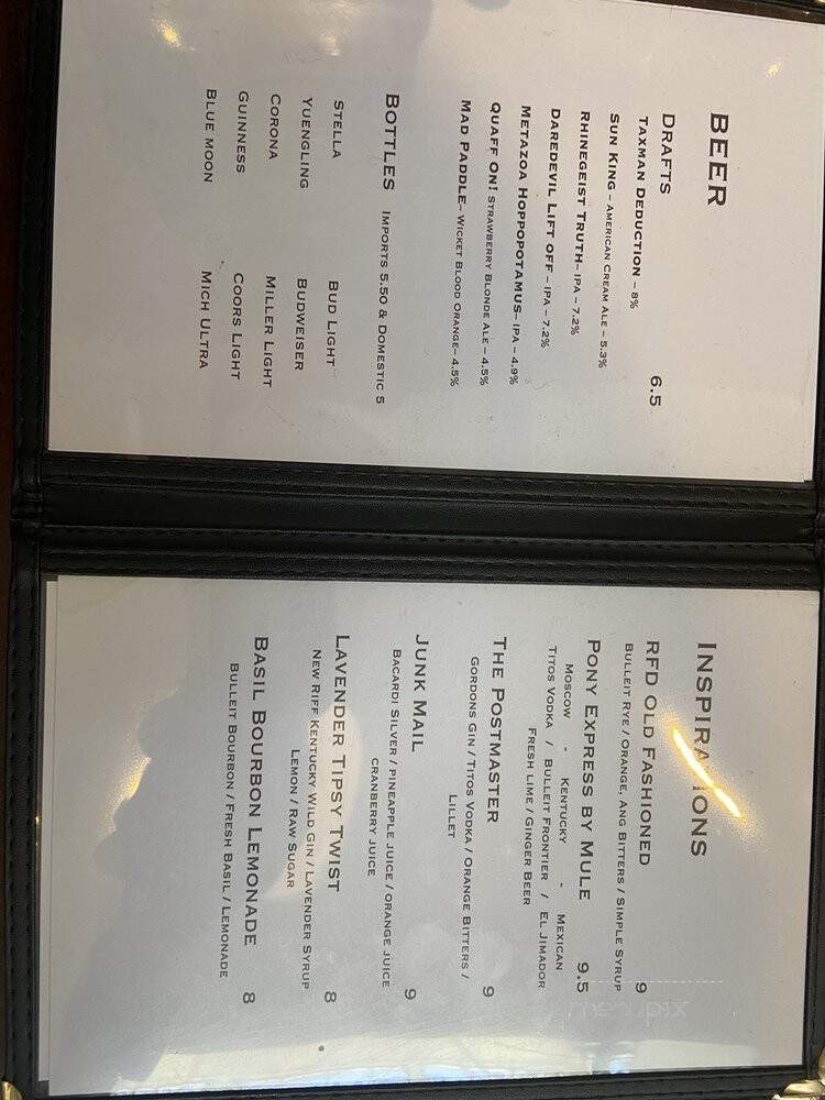 RFD Franklin - Franklin, IN menu_pic