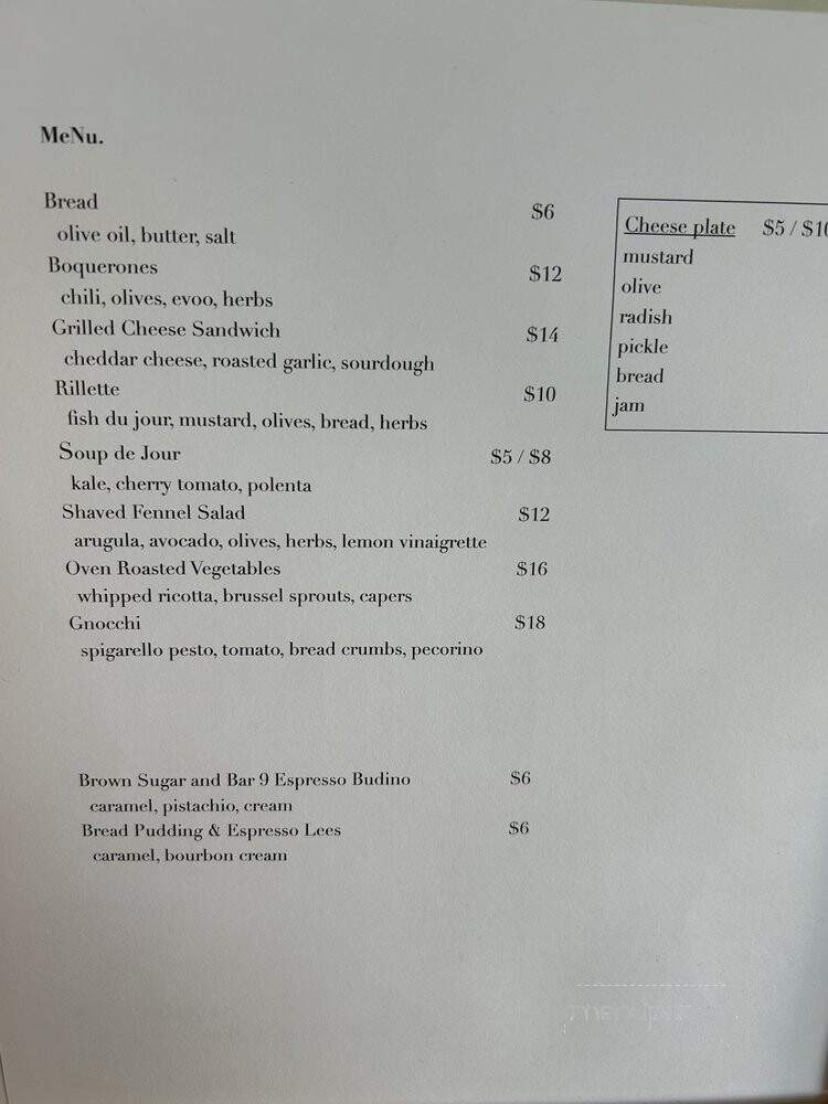 Ten - Marina Del Rey, CA menu_pic